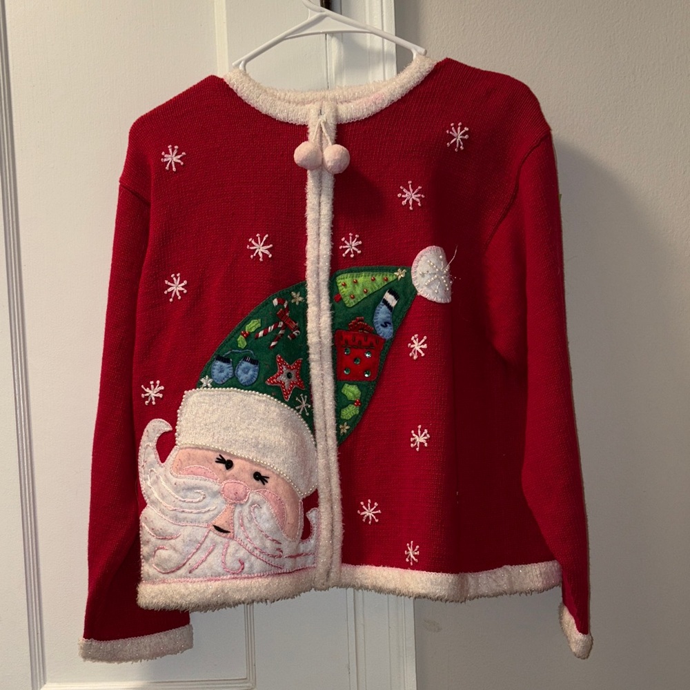 Festive Red Santa Women's Blazer